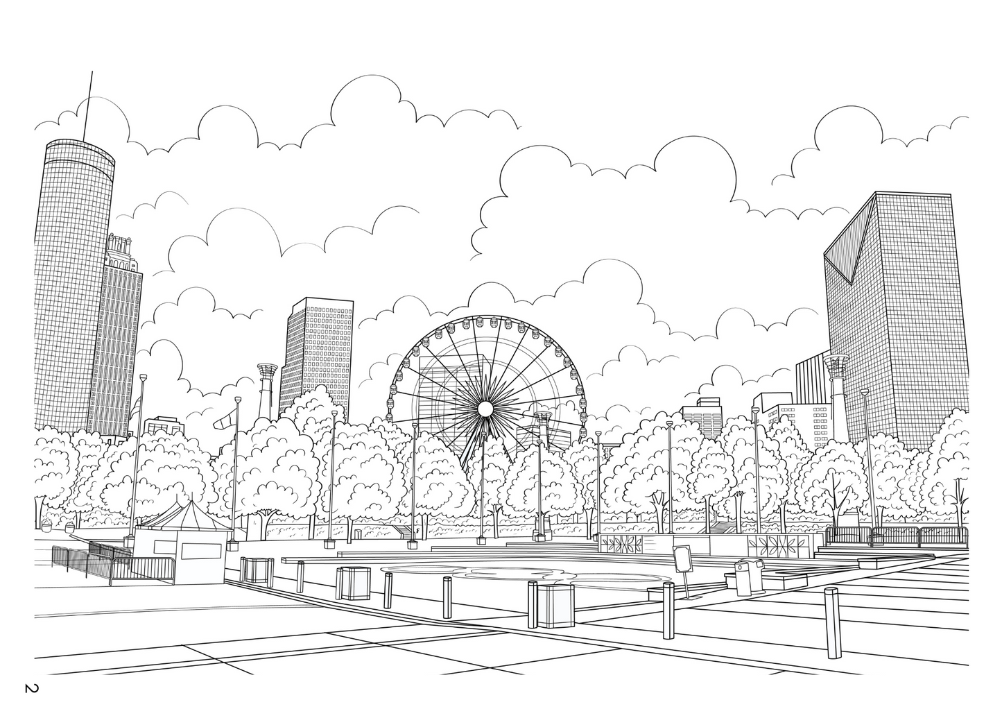 Atlanta Colouring Book (A4)