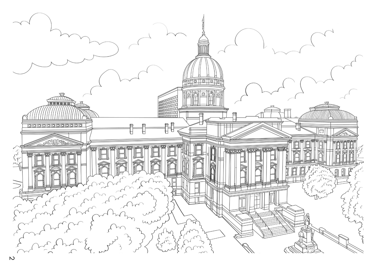 Indianapolis Colouring Book (A4)