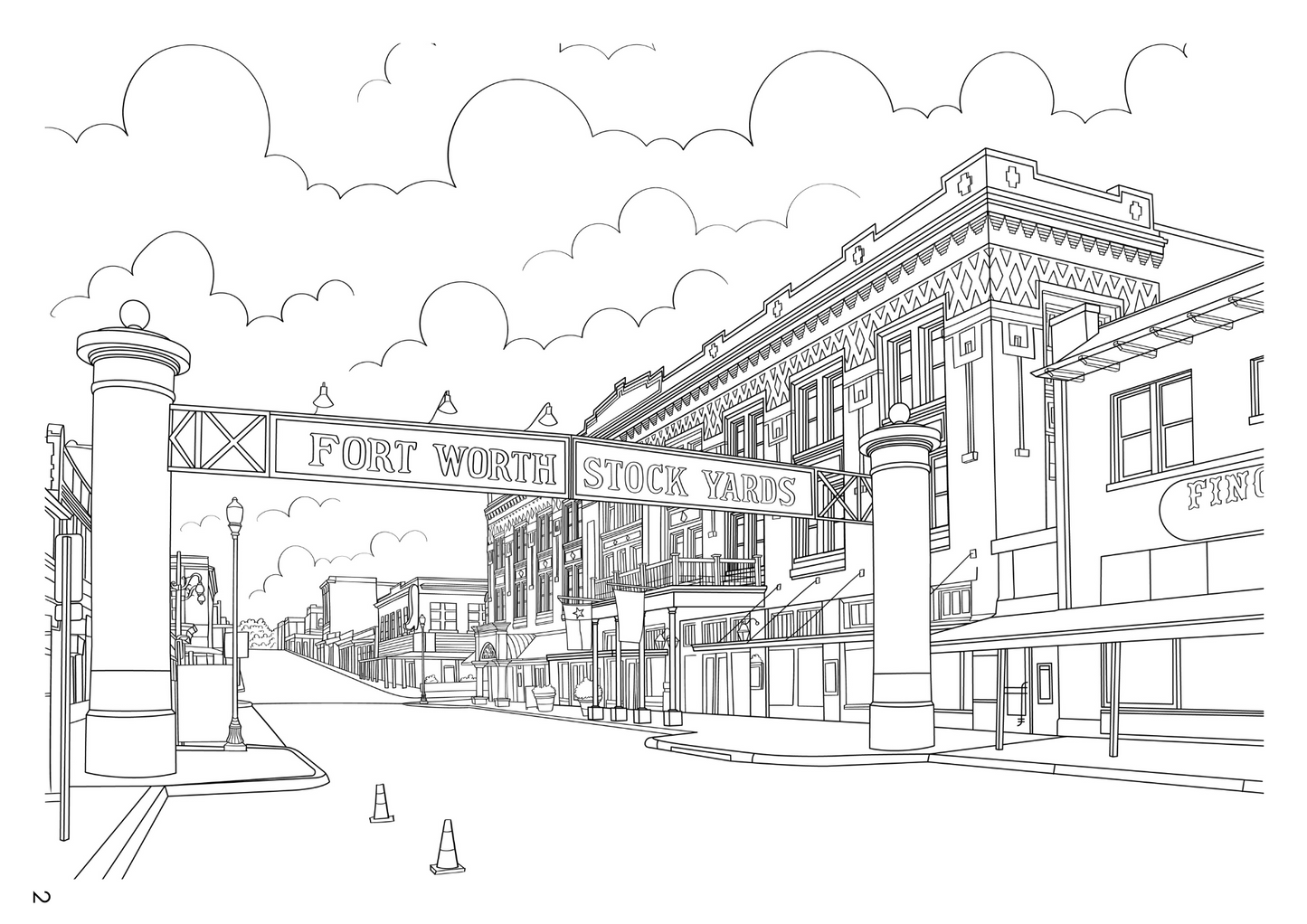 Fort Worth Coloring Book (A4)