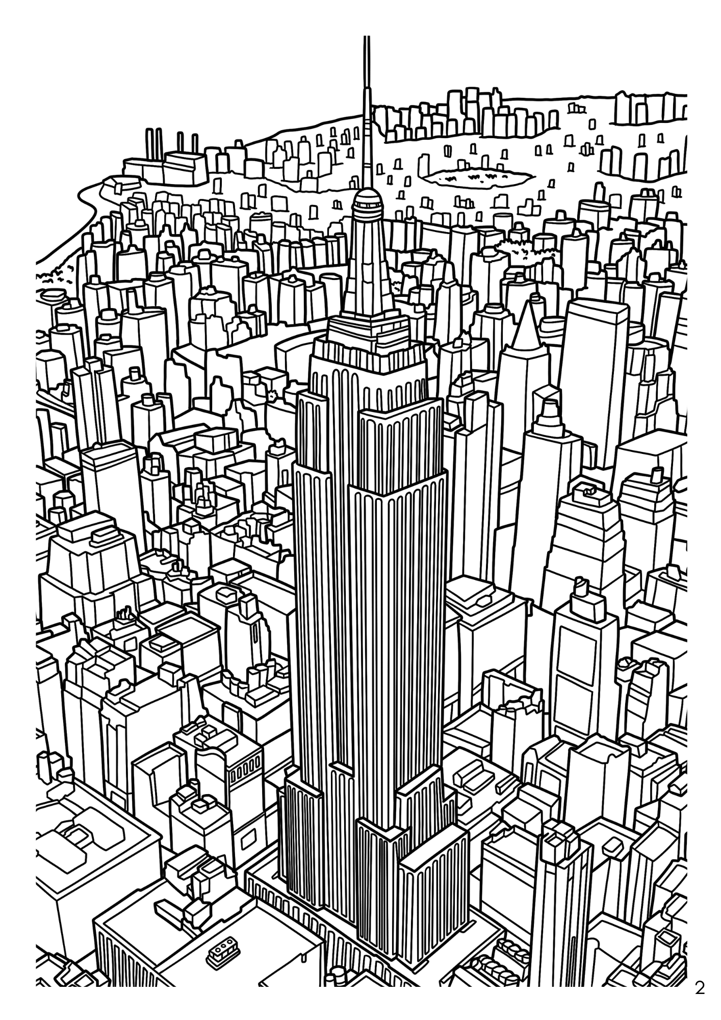 New York Coloring Book (A4)