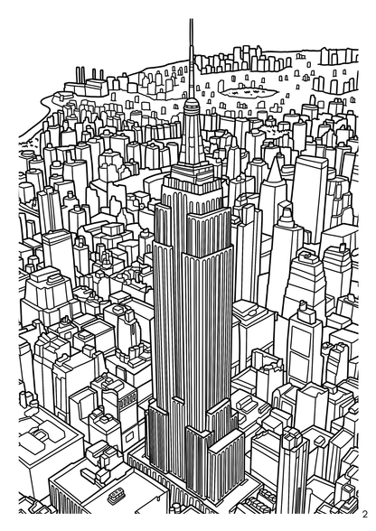 New York Coloring Book (A4)