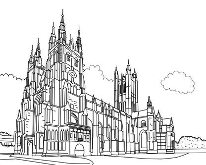 Canterbury Colouring Book (A4)