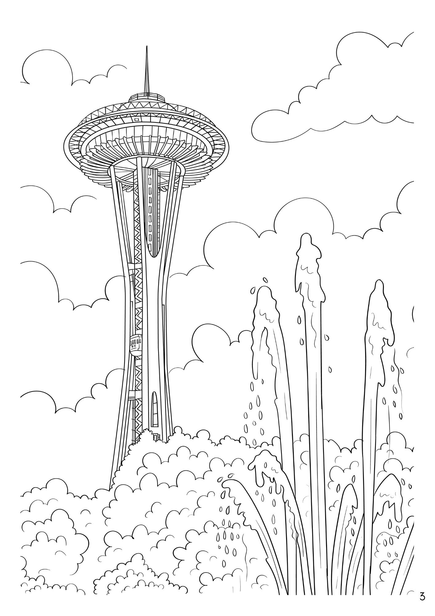 Seattle Colouring Book (A4)