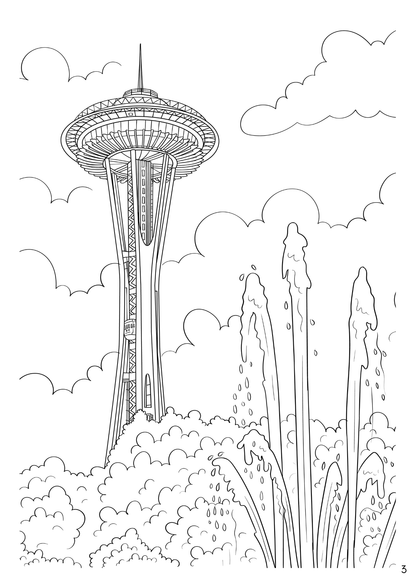 Seattle Colouring Book (A4)