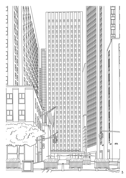 New York Coloring Book (A4)