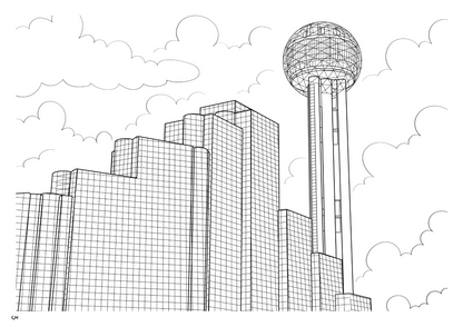 Dallas Coloring Book (A4)