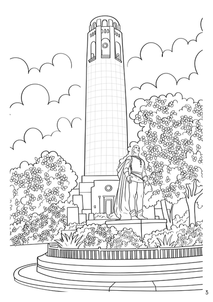 San Francisco Coloring Book (A4)