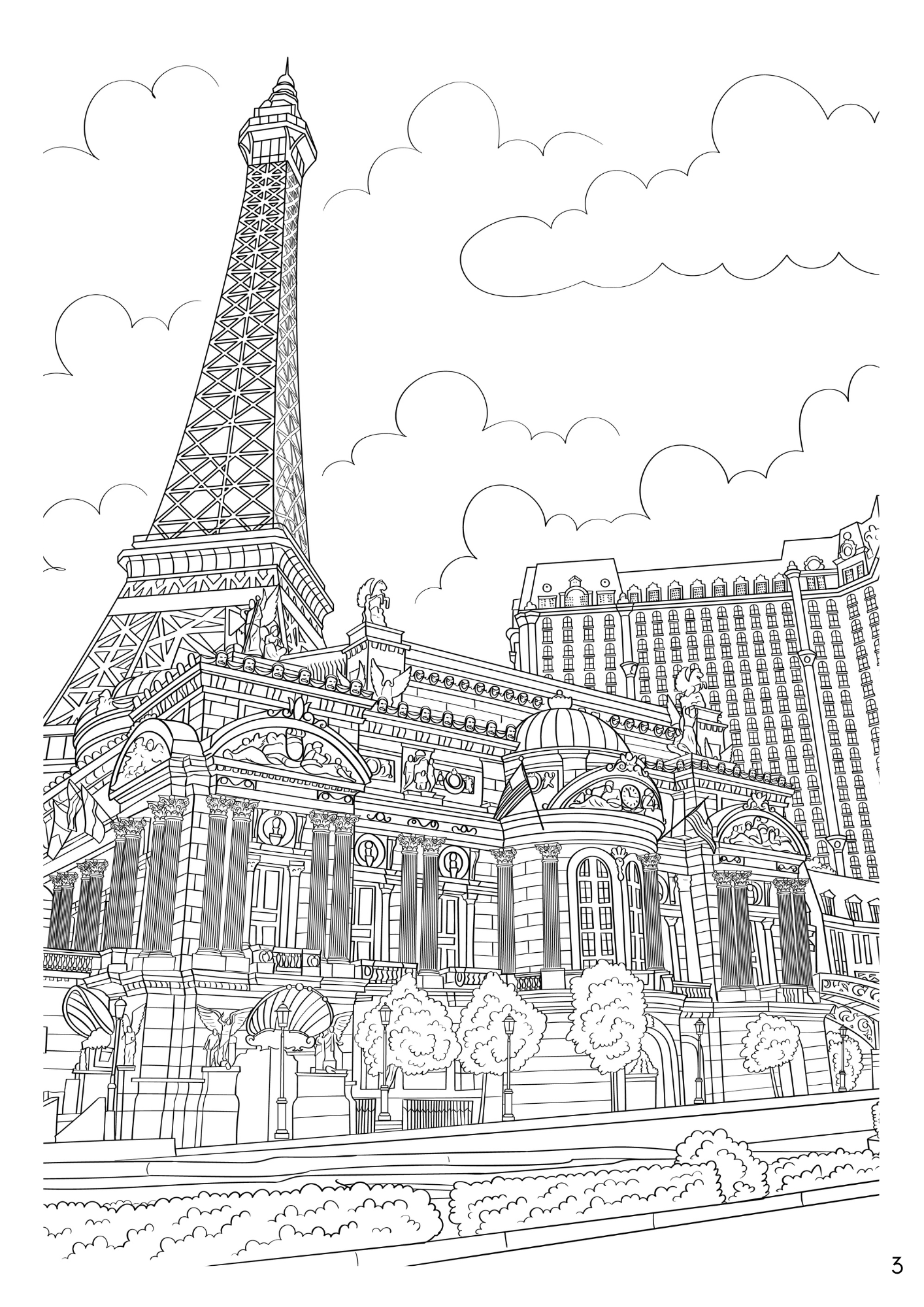 Las Vegas Coloring Book (A4)