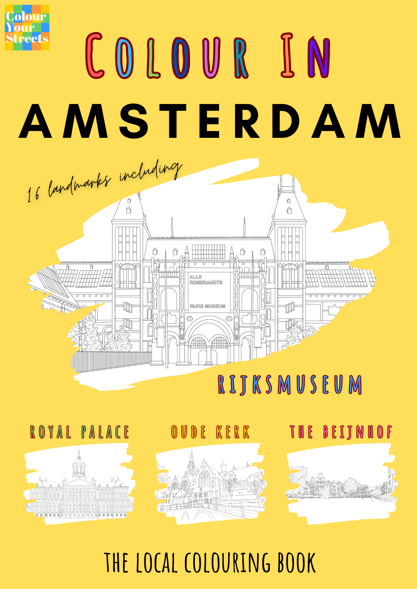 Amsterdam Colouring Book (A4)