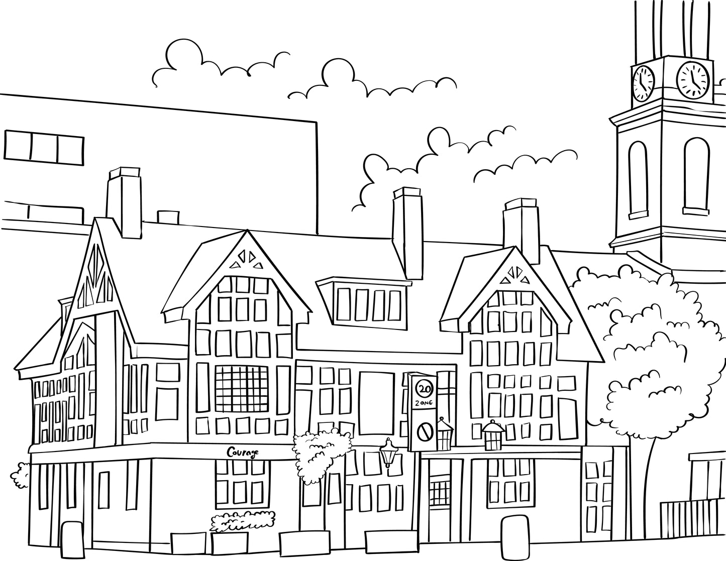 Bermondsey Colouring Book (A4)