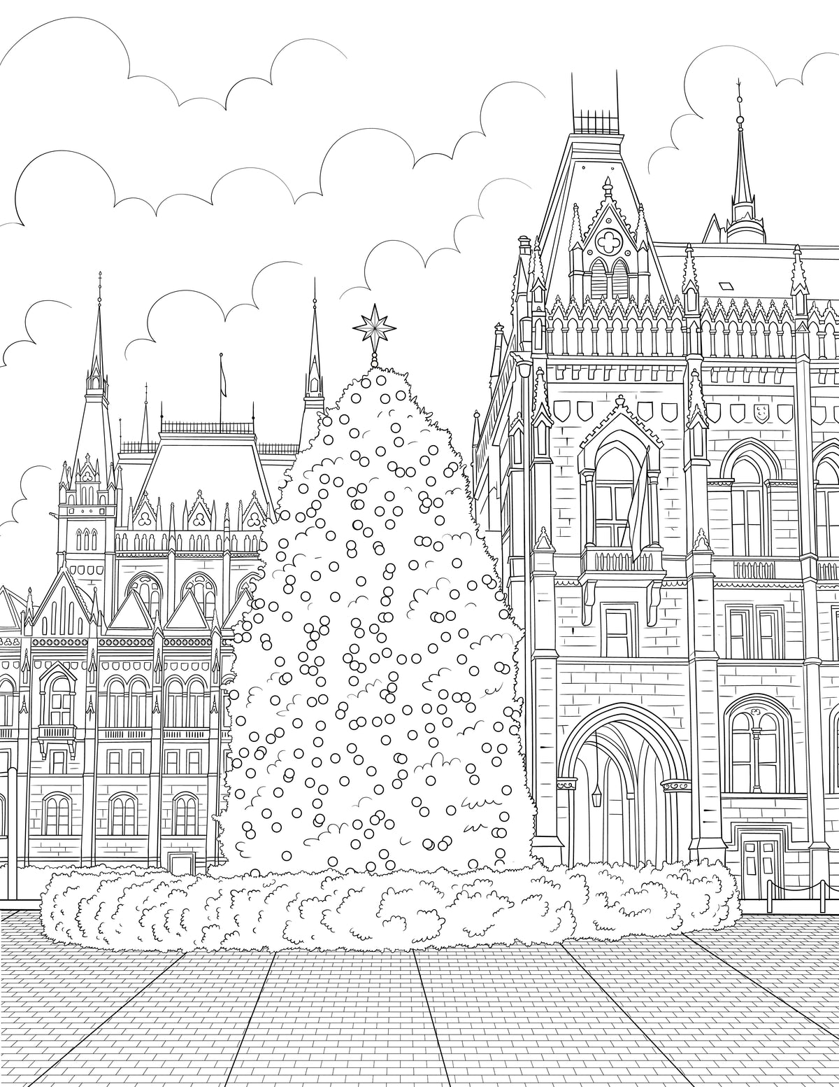 Christmas Coloring Book (A4)