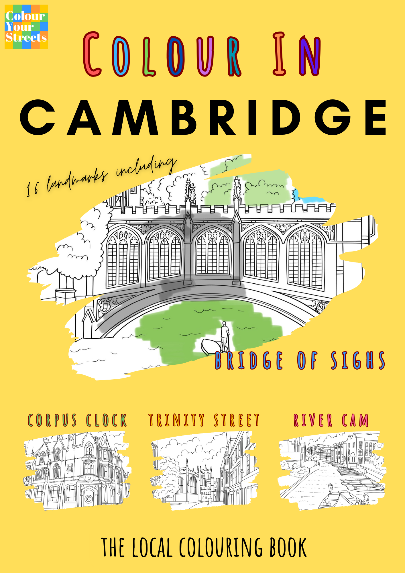 Cambridge colouring book front cover