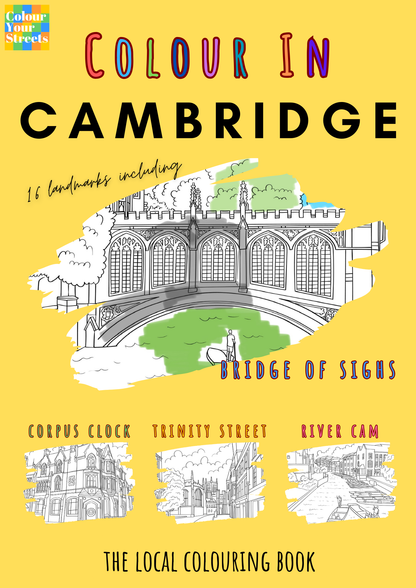 Cambridge colouring book front cover