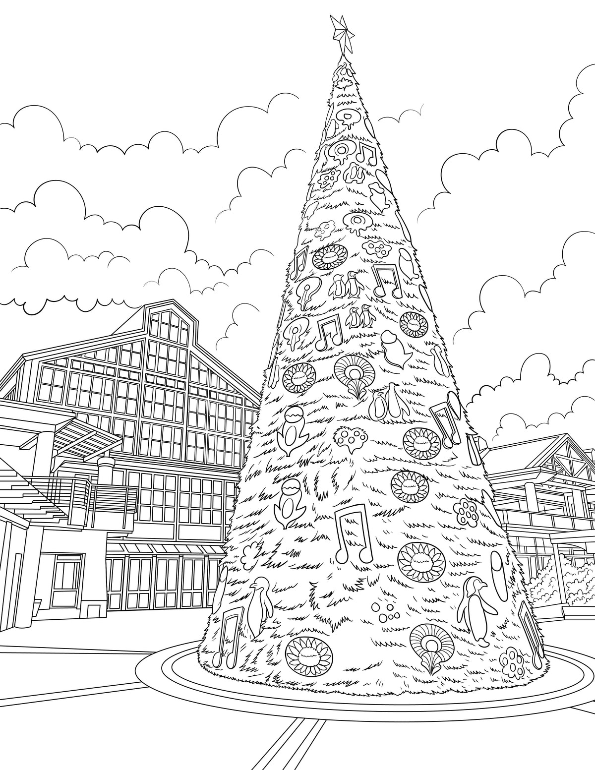 Christmas Coloring Book (A4)
