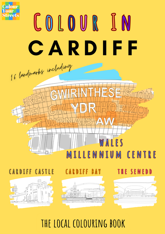 Cardiff Colouring Book (A4)