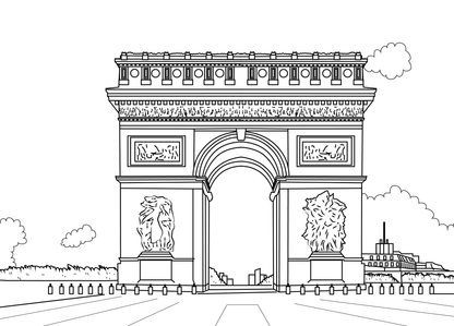 Paris Colouring Book (A4)