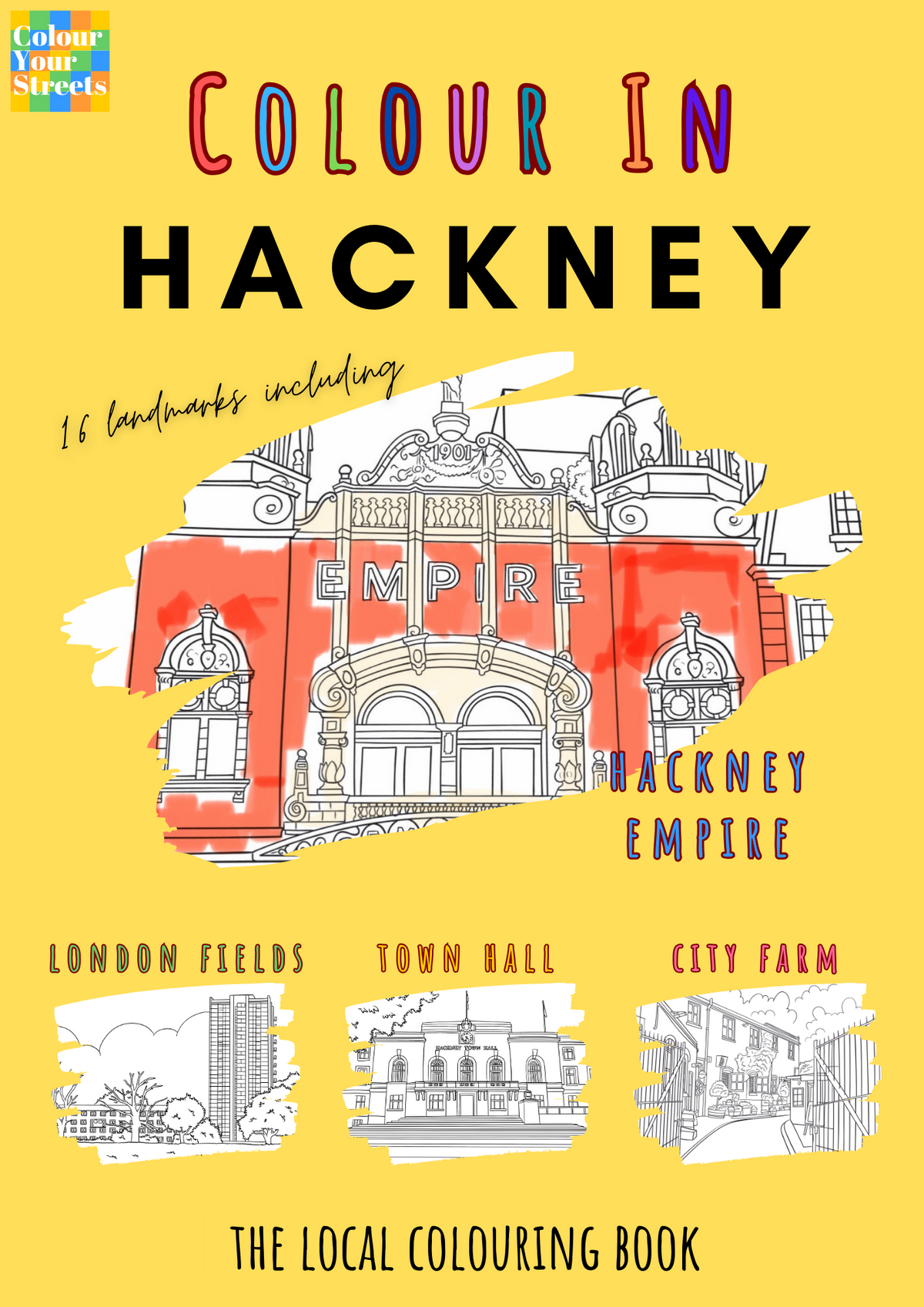 Hackney Colouring Book