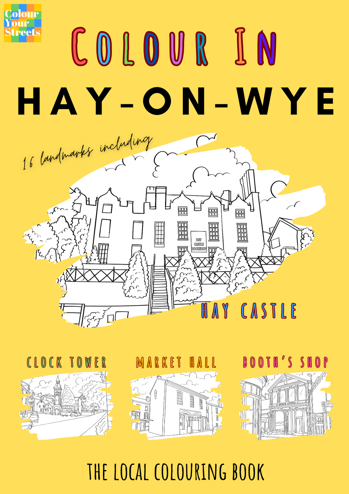 Hay on Wye Colouring Book