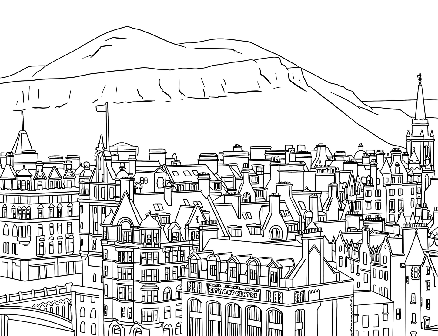 Edinburgh Colouring Book (A4)