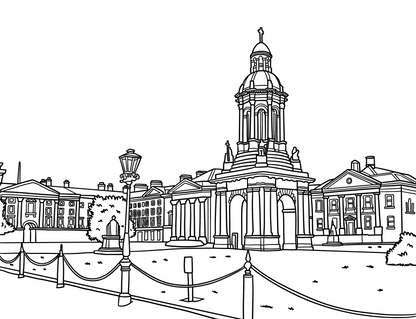 Dublin Colouring Book (A4)