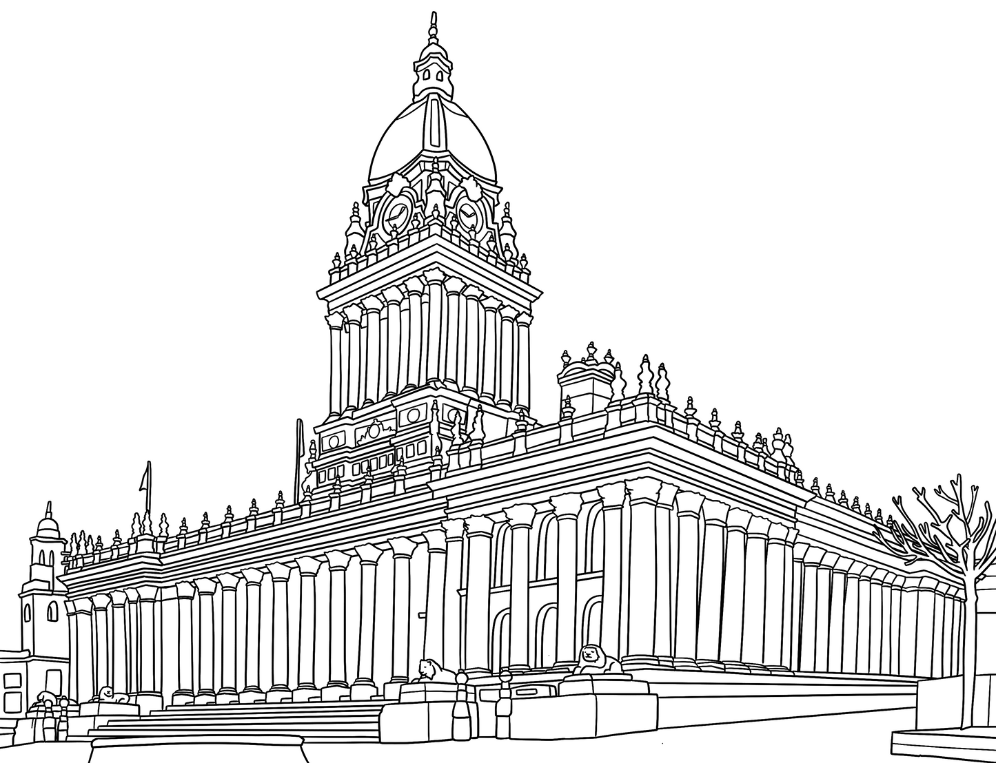 Leeds Colouring Book (A4)