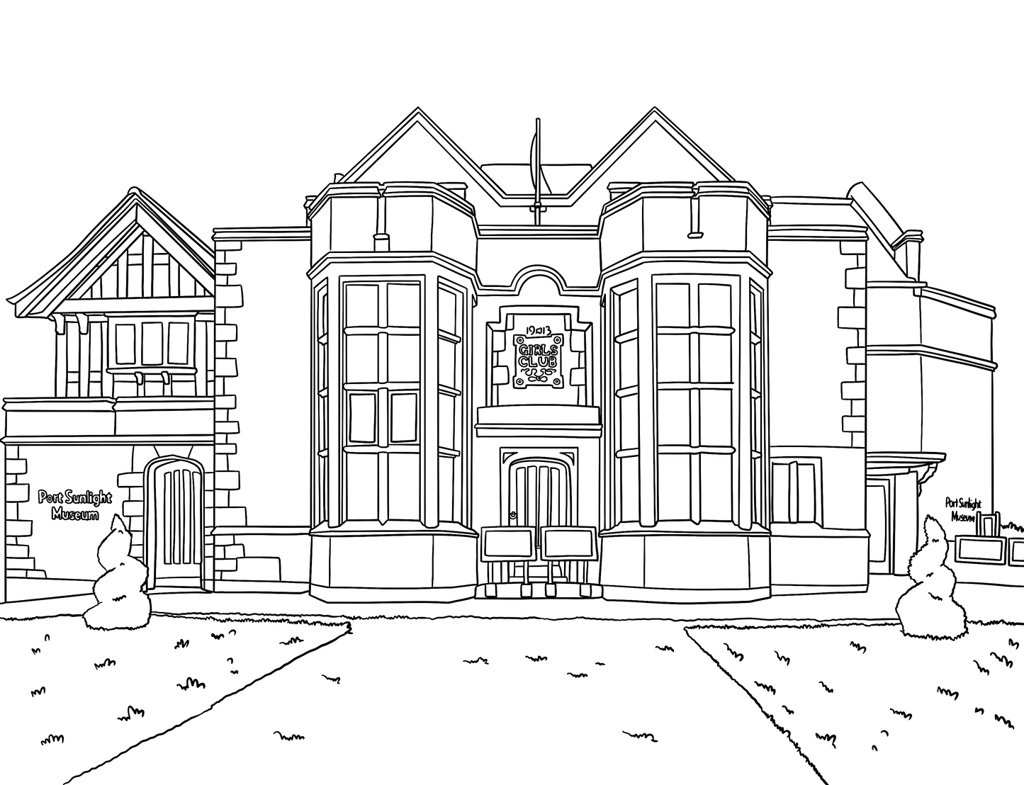 Port Sunlight Colouring Book (A4)