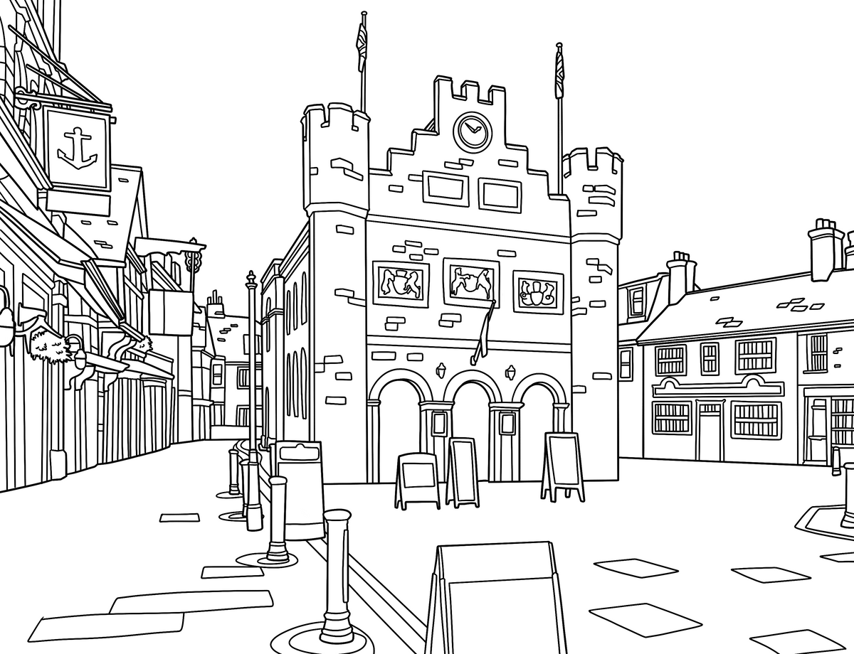 Horsham Colouring Book (A4)