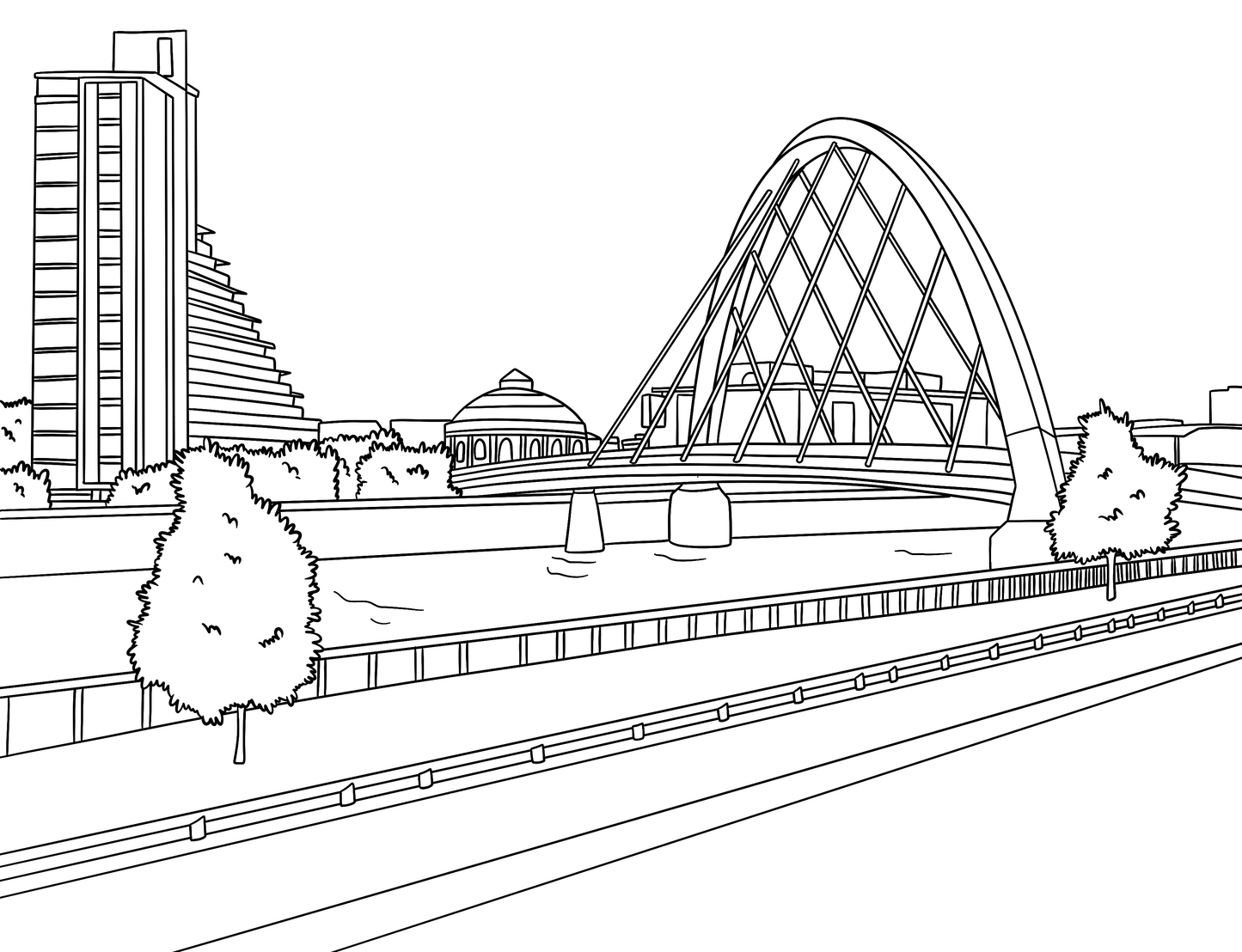 Glasgow Colouring Book (A4)