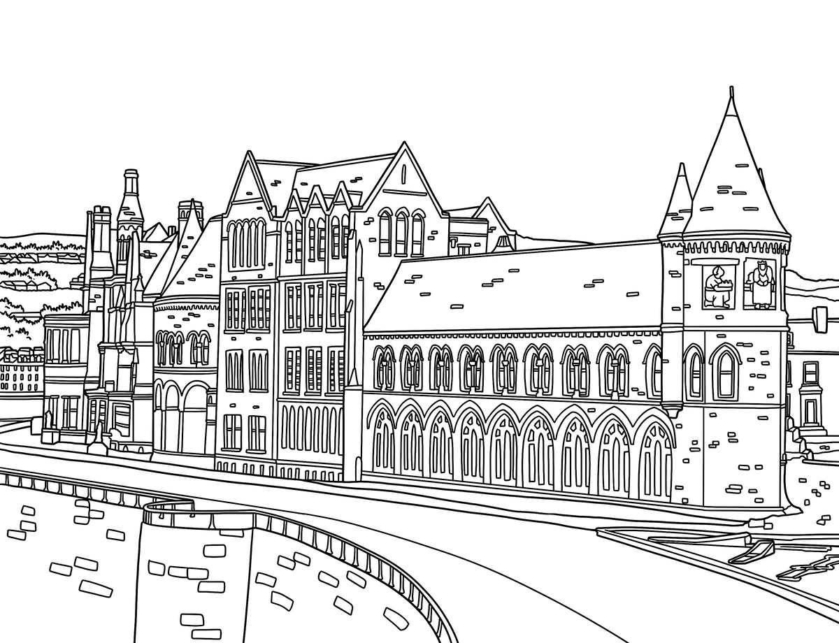 Aberystwyth Colouring Book (A4)