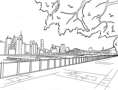 Brooklyn Coloring Book (A4)