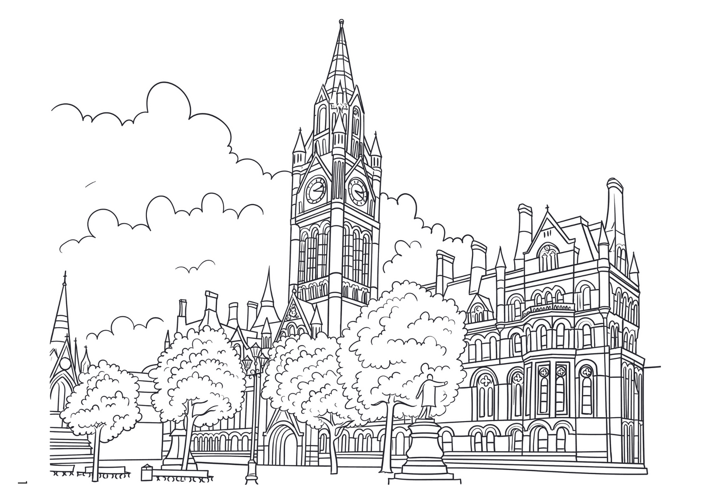 Manchester Colouring Book (A4)