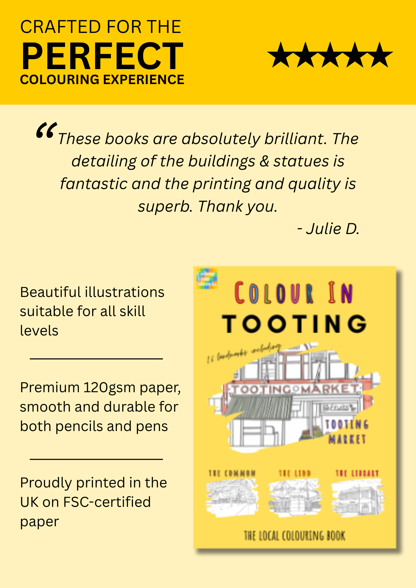 Tooting Colouring Book (A4)
