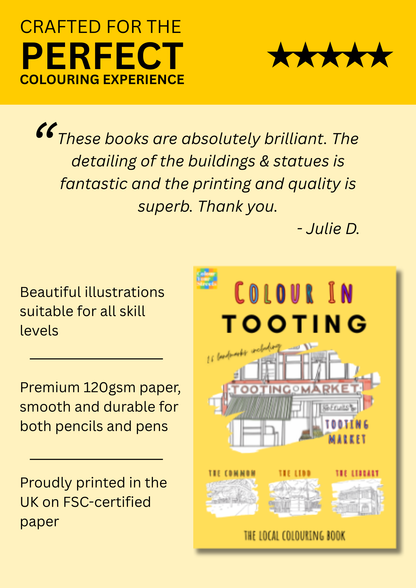 Tooting Colouring Book (A4)