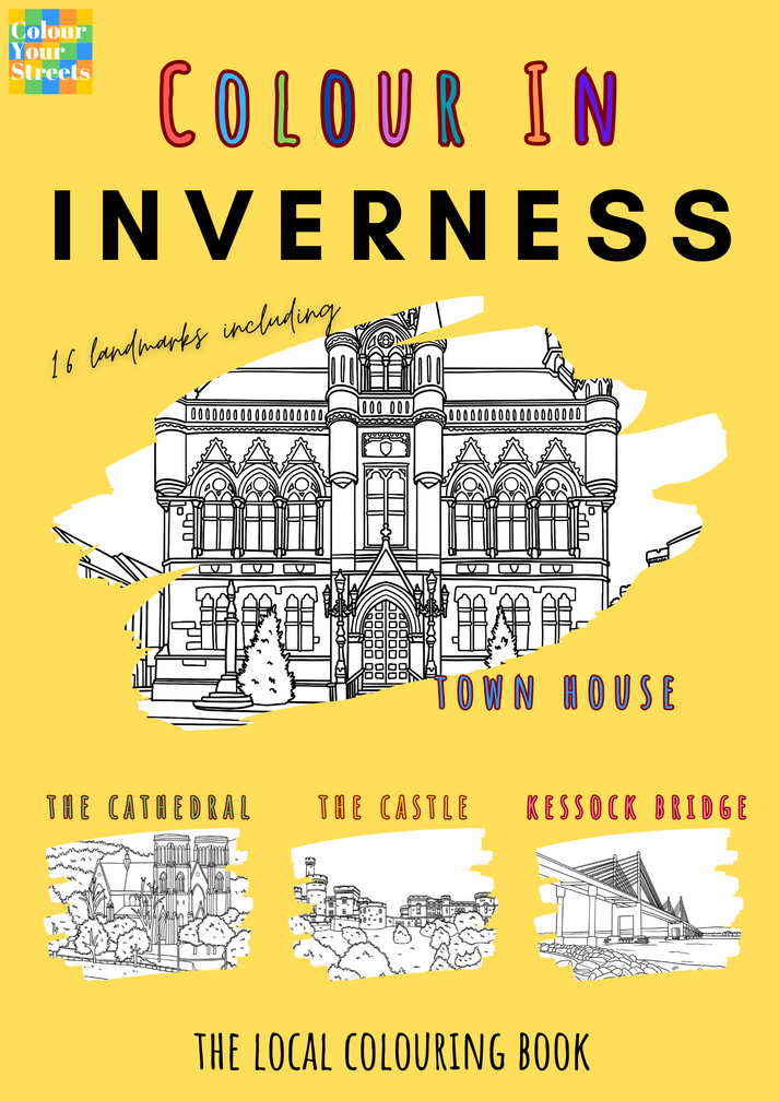 Inverness Colouring Book (A4) – Colour Your Streets