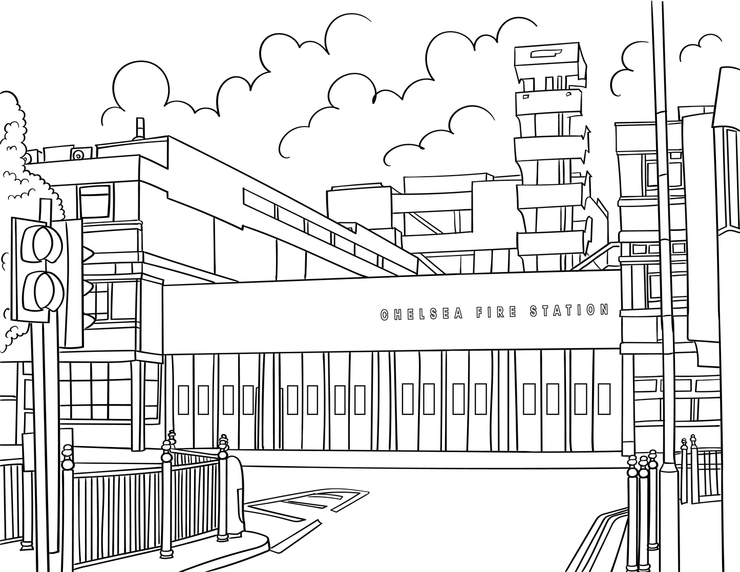 Kensington & Chelsea Colouring Book (A4)