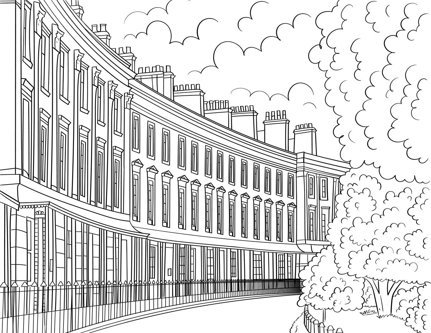 Leamington Spa Colouring Book (A4)