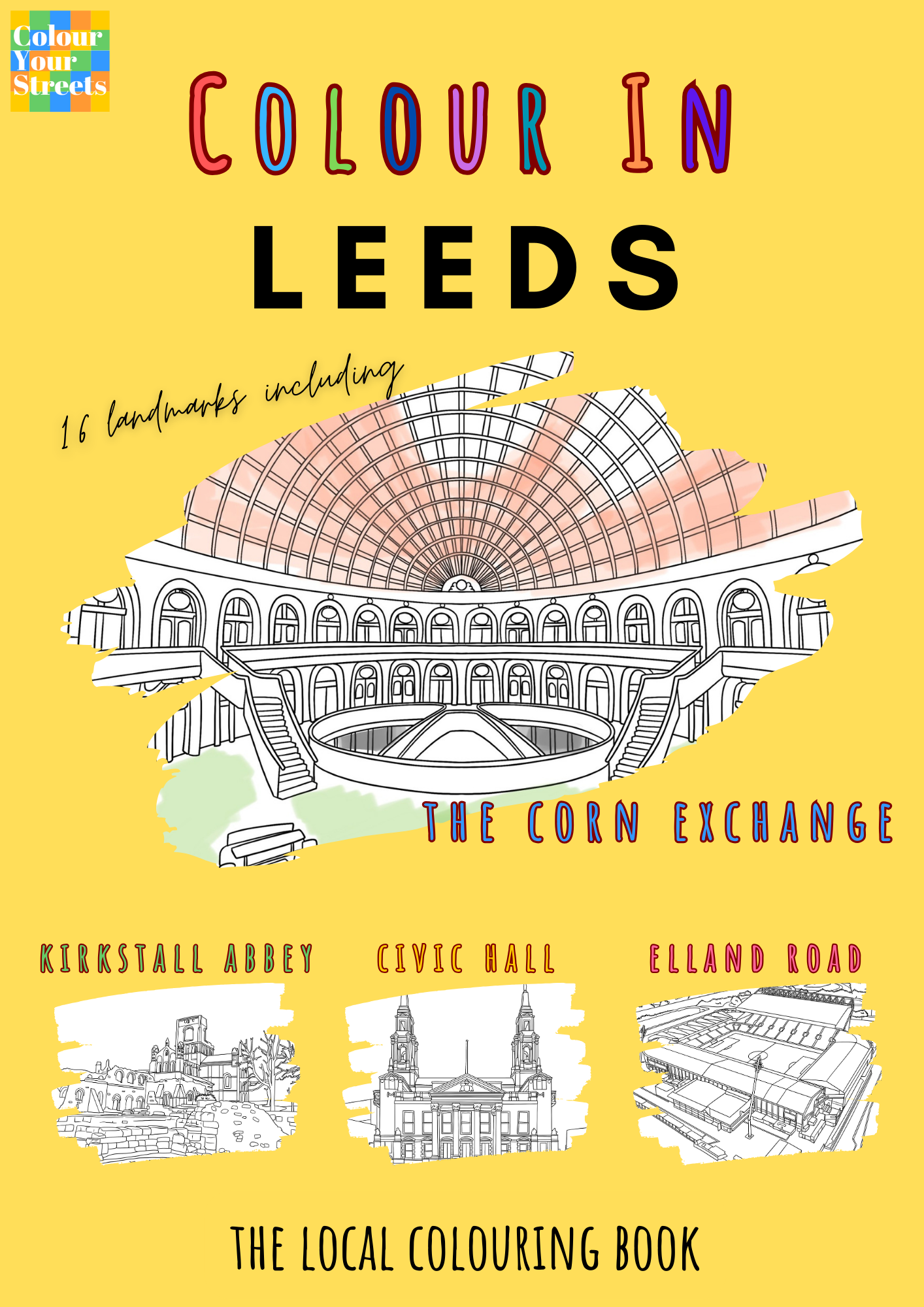 Leeds Colouring Book (A4) – Colour Your Streets