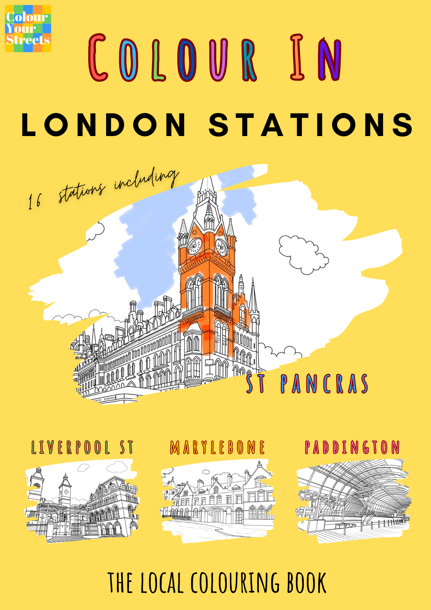 London Stations Colouring Book