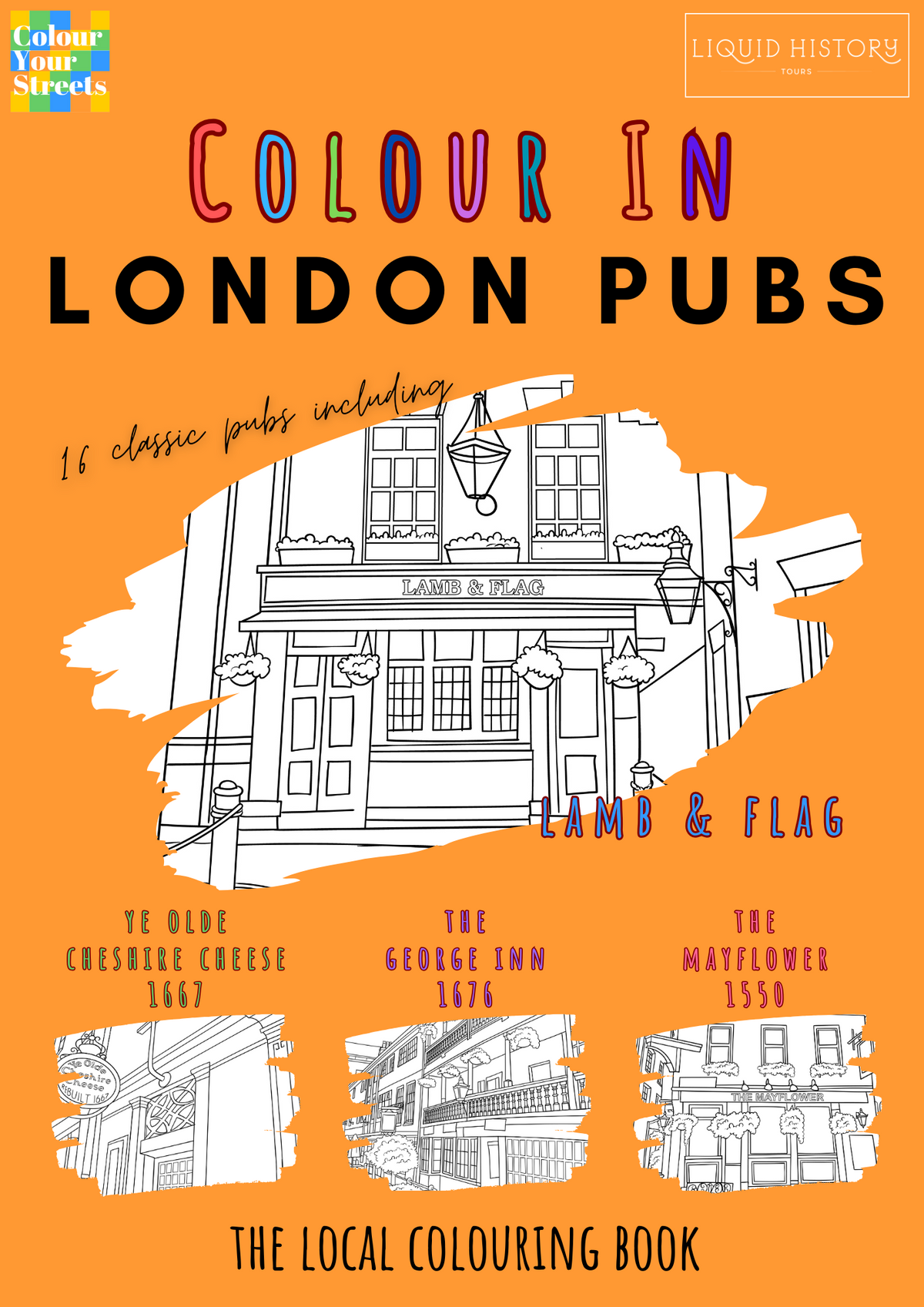 London Pubs Colouring Book