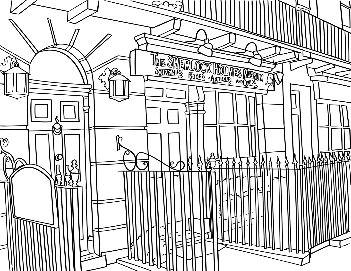 Marylebone Colouring Book (A4)