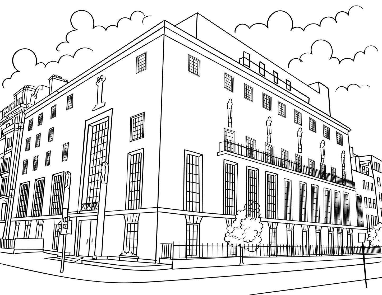 Marylebone Colouring Book (A4)