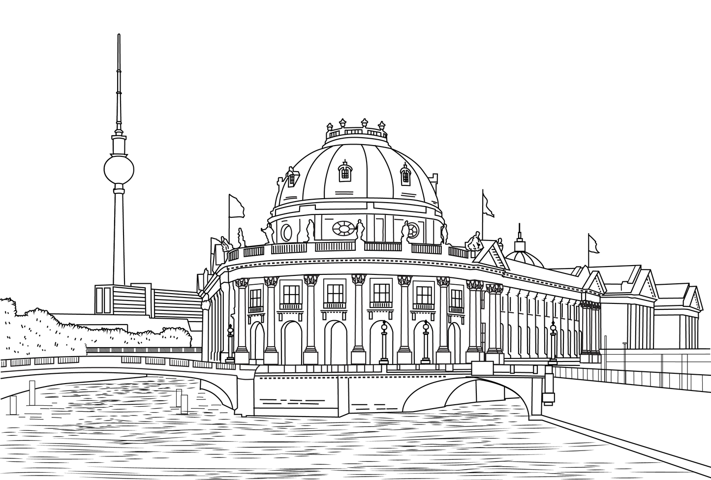 Berlin Colouring Book (A4)