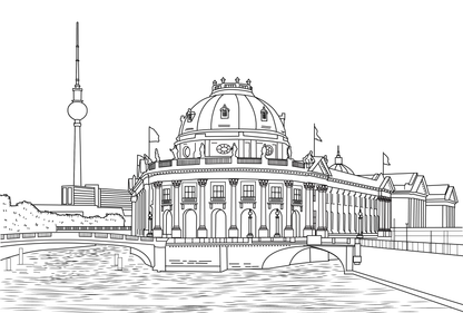 Berlin Colouring Book (A4)