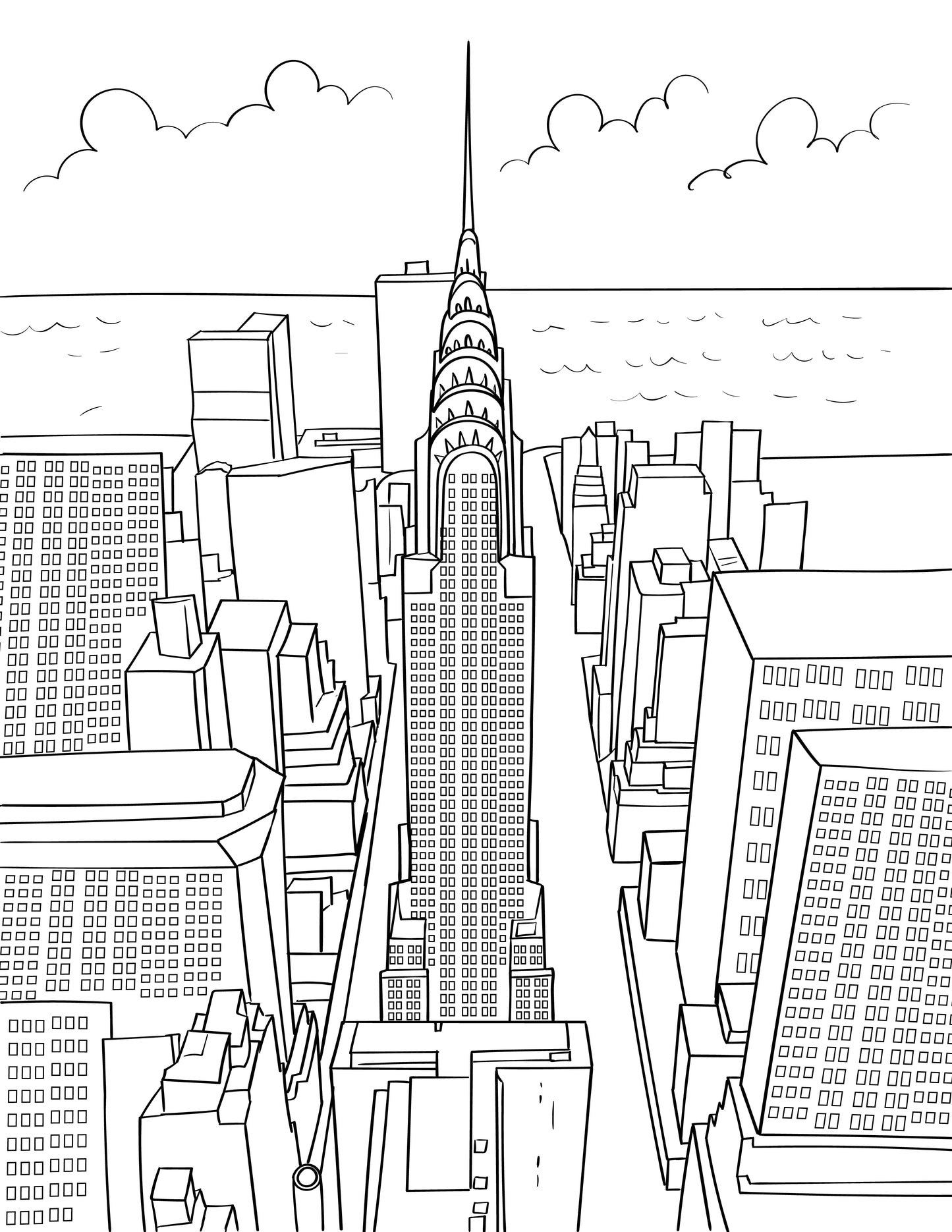 New York Colouring Book (A4)