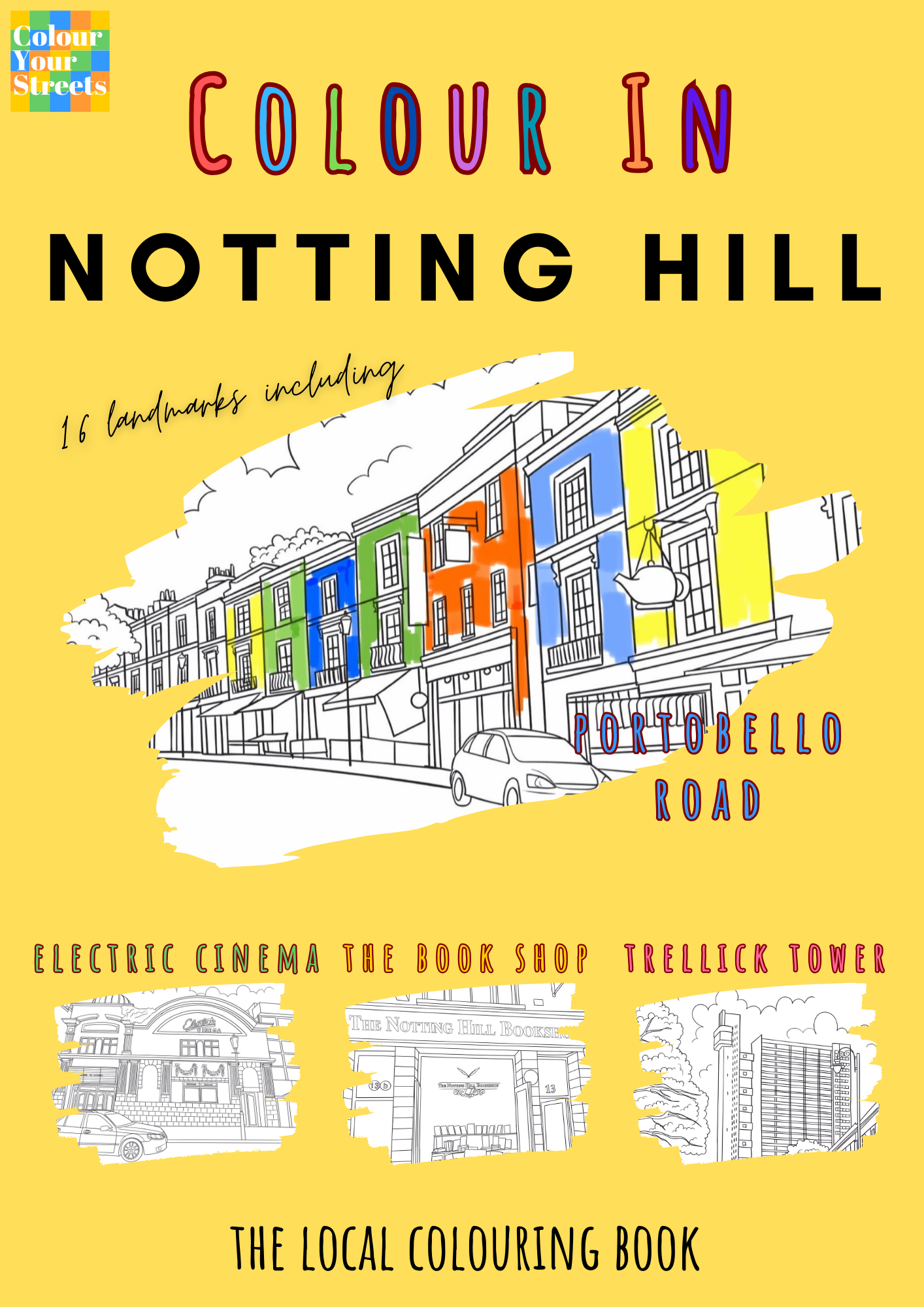 Notting Hill Colouring Book (A4)