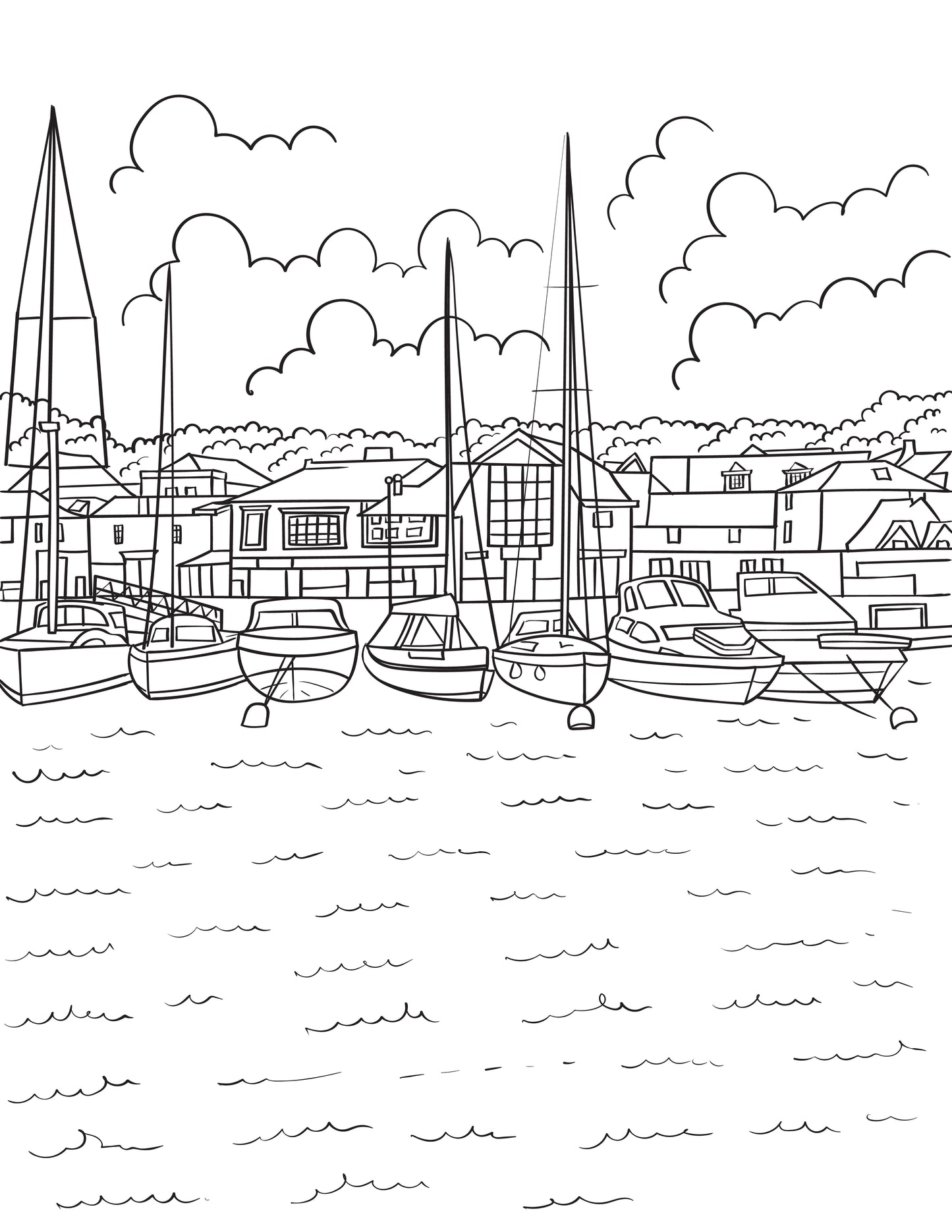 Padstow Colouring Book (A4)