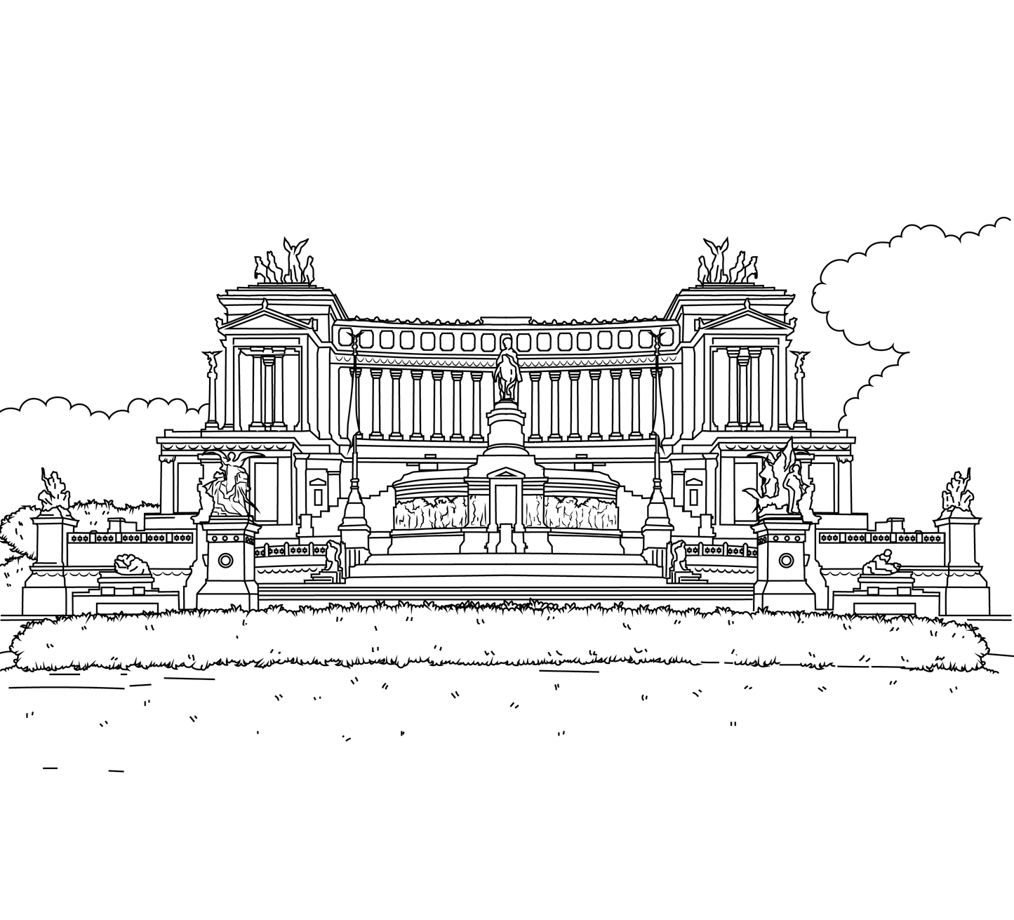 Rome Colouring Book (A4)