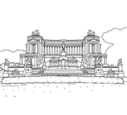 Rome Colouring Book (A4)