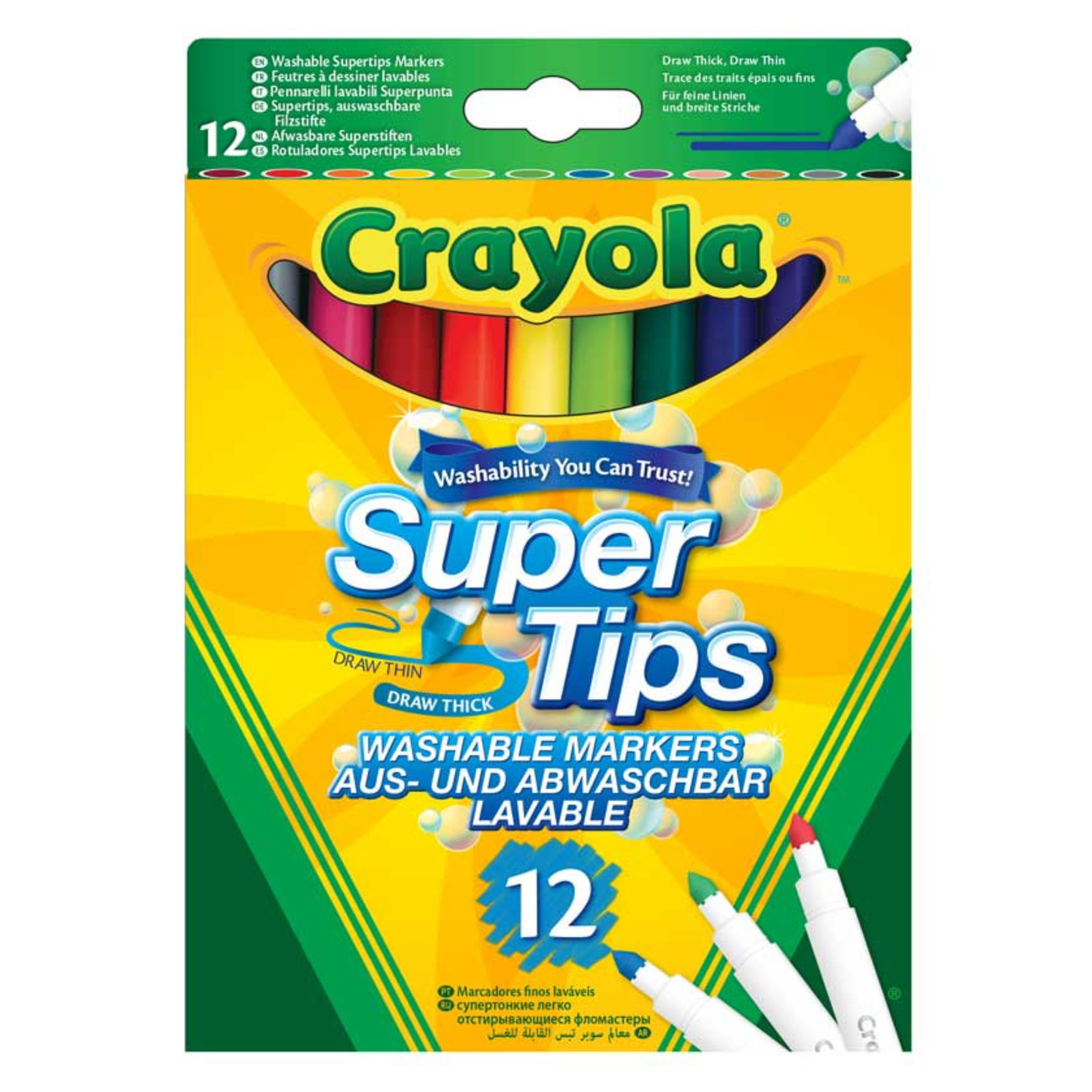 Crayola Colouring Pens - 12 Colours