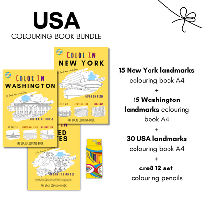 USA Colouring Book Bundle